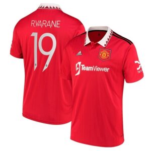 MAILLOT MANCHESTER UNITED DOMICILE VARANE COUPE D'EUROPE 2022-2023