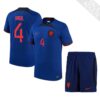 11284 PACK PAYS BAS EXTERIEUR VIRGIL VAN DIJK . ENSEMBLE ADULTE MAILLOT ET SHORT 2022 2023