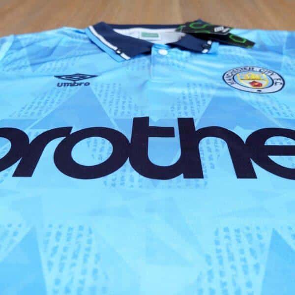 MAILLOT RETRO MANCHESTER CITY DOMICILE 1989-1991