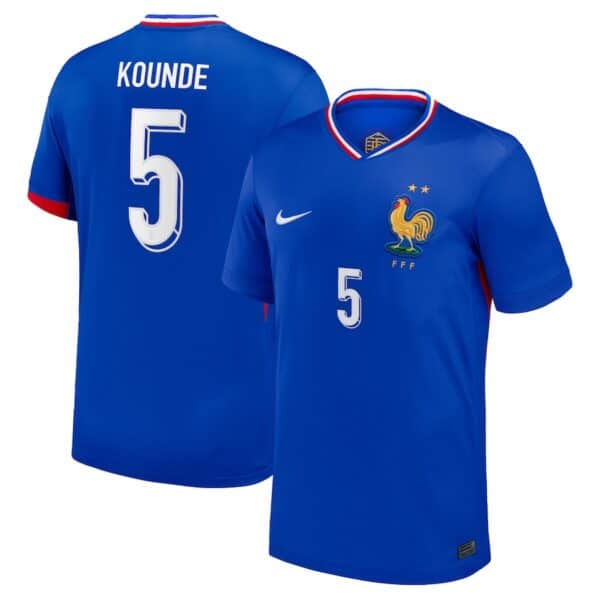 MAILLOT FRANCE DOMICILE KOUNDE SAISON 2024-2025