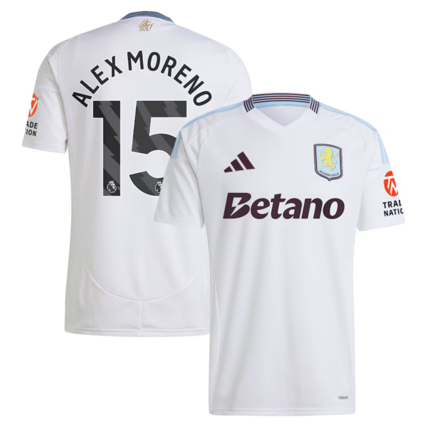 MAILLOT ASTON VILLA EXTERIEUR ALEX MORENO SAISON 2024-2025